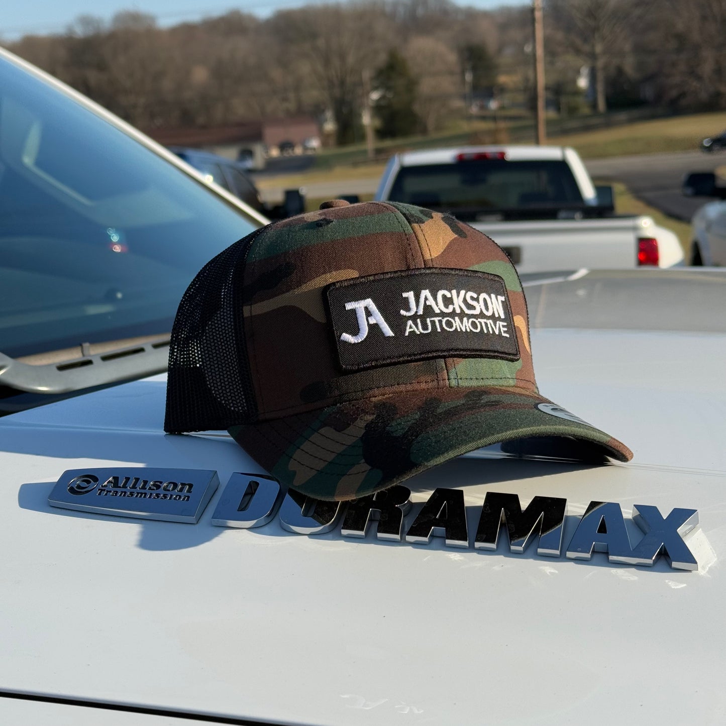 JA Camo Embroidered Snapback Trucker Hat