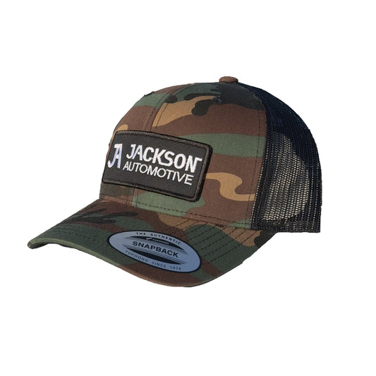 JA Camo Embroidered Snapback Trucker Hat