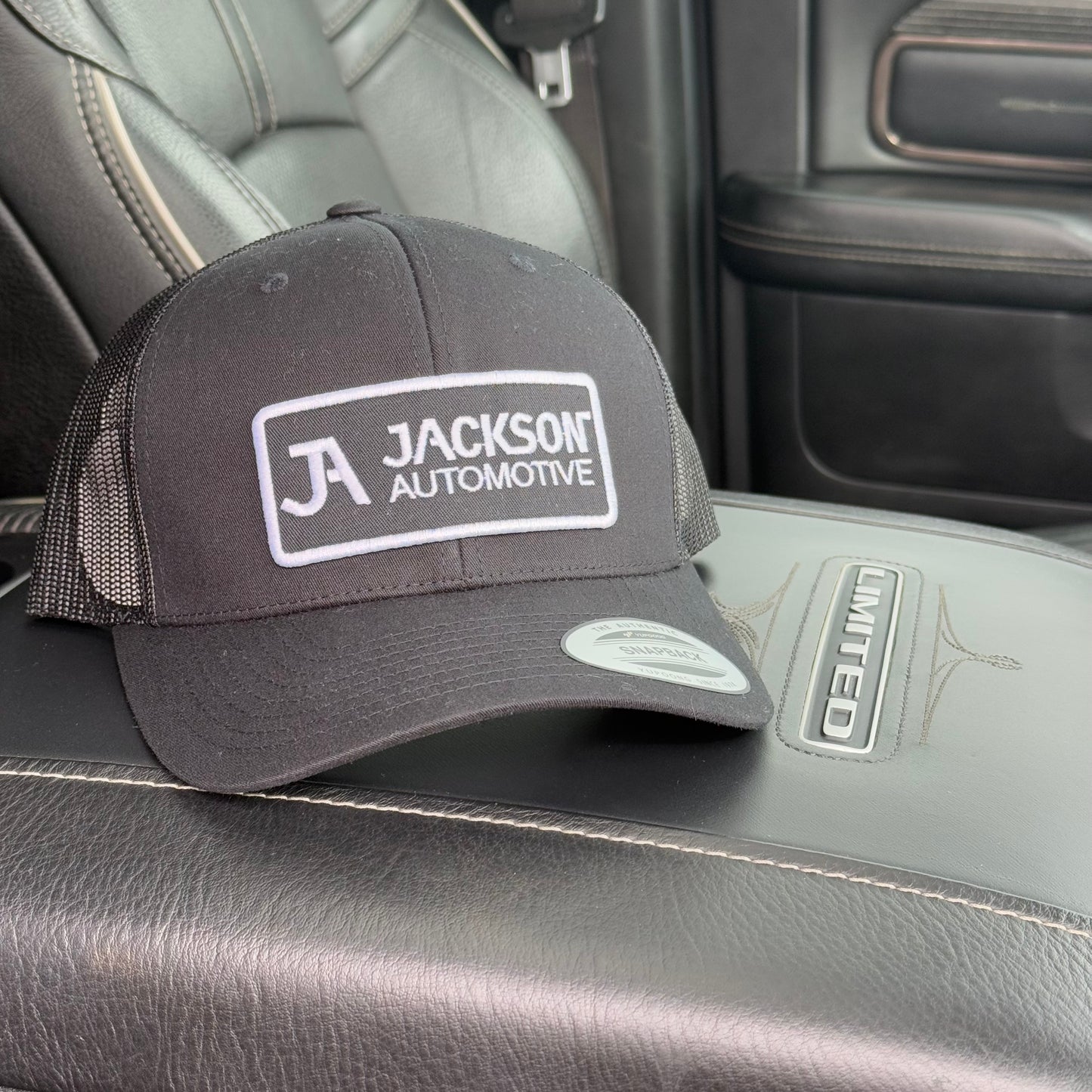 JA Embroidered Snapback Trucker Hat